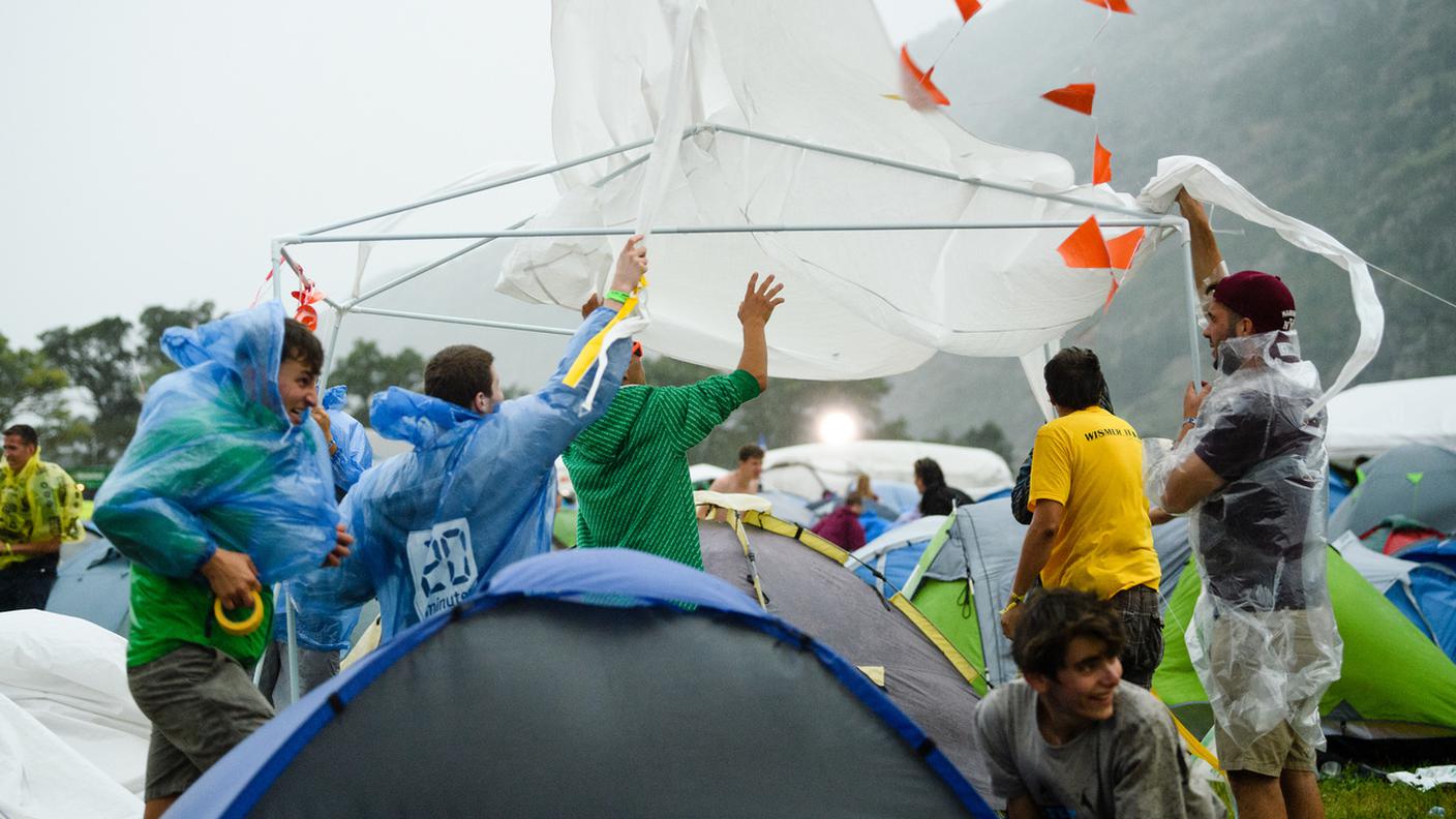 Investito in pieno l'Open air di Gampel