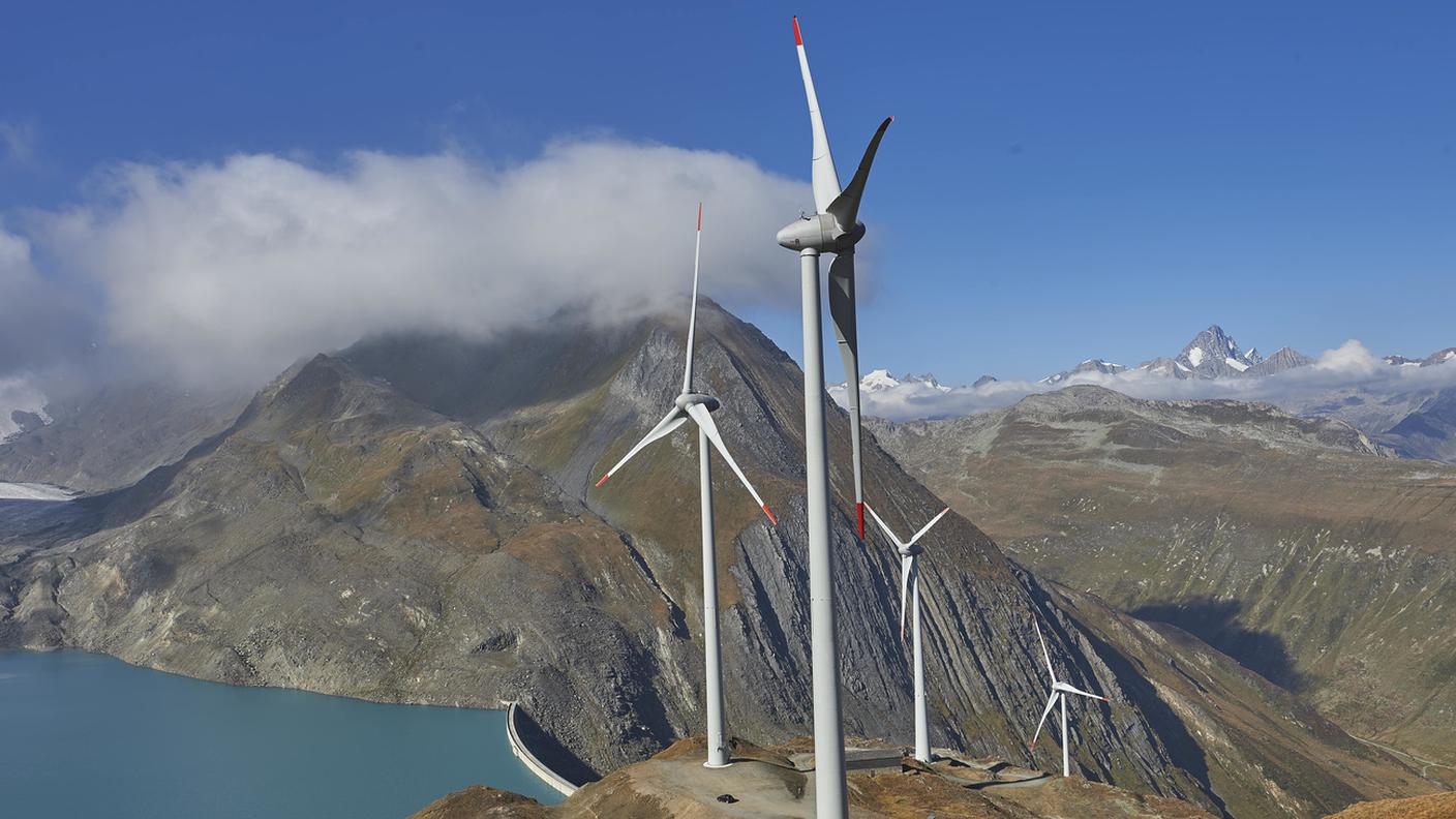 Un parco eolico sul Passo della Nufenen