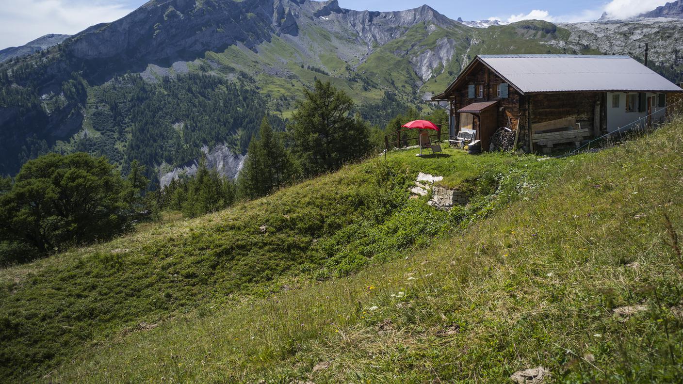 La zona del passo dello Sanetsch dove è caduto l'aereo da turismo