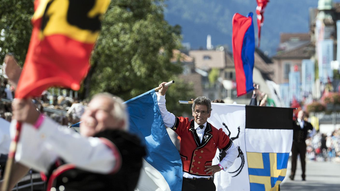 Il corteo finale della manifestazione