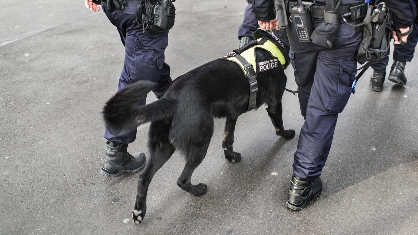 La polizia zurighese ha controllato passeggeri e bagagli