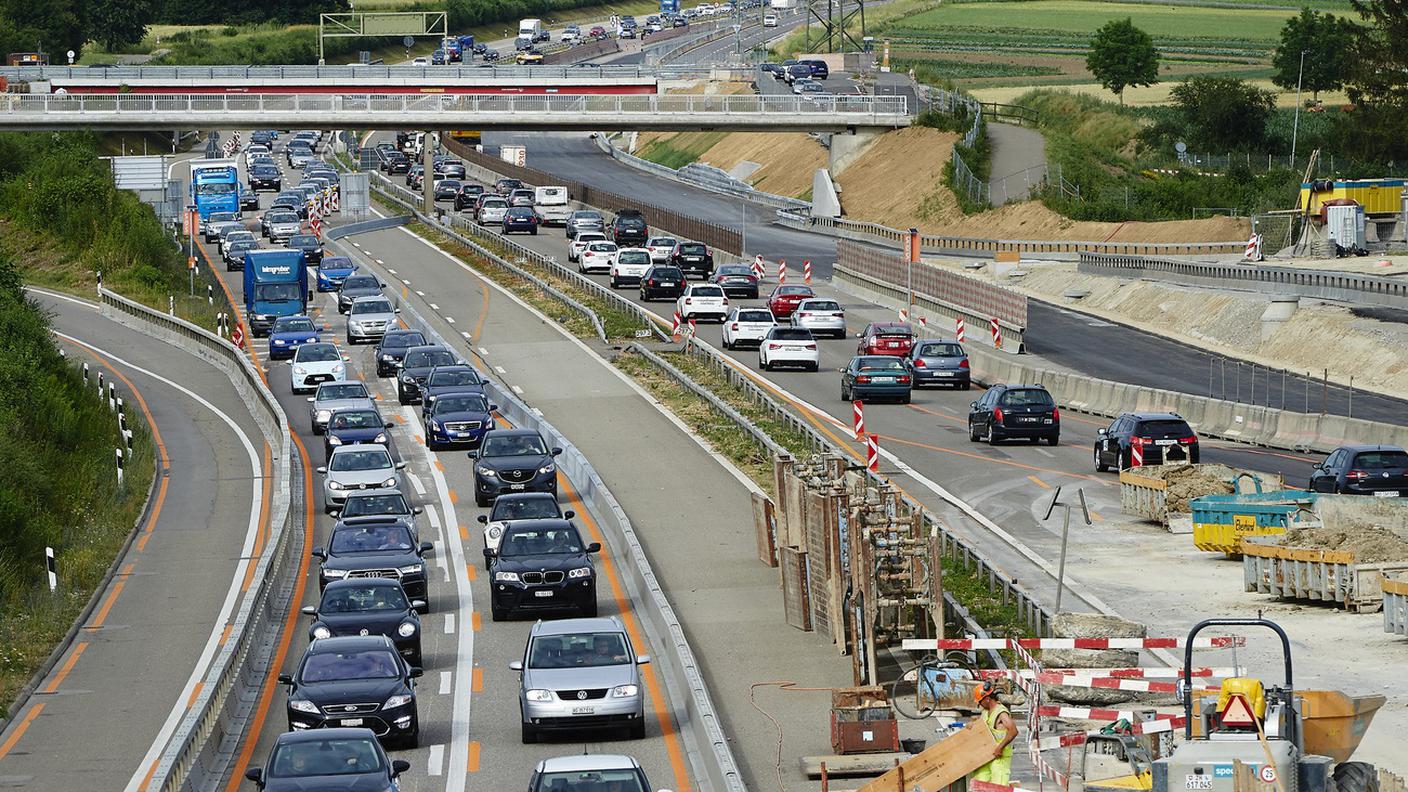 Il Limmattaler Kreuz, uno dei luoghi più trafficati della Svizzera con 120'000 veicoli al giorno, poco meno del doppio di quelli sulla A2 a Lugano