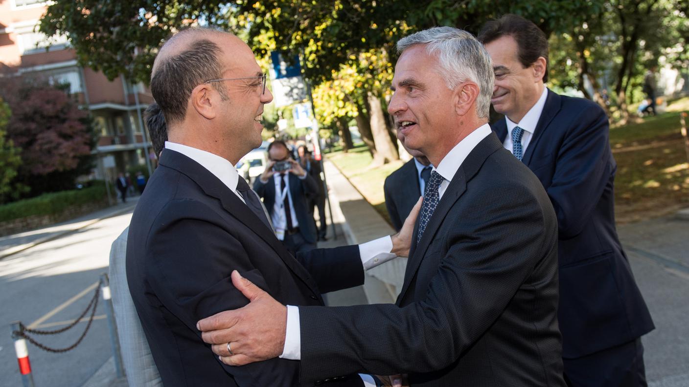 Alfano e Burkhalter a Lugano