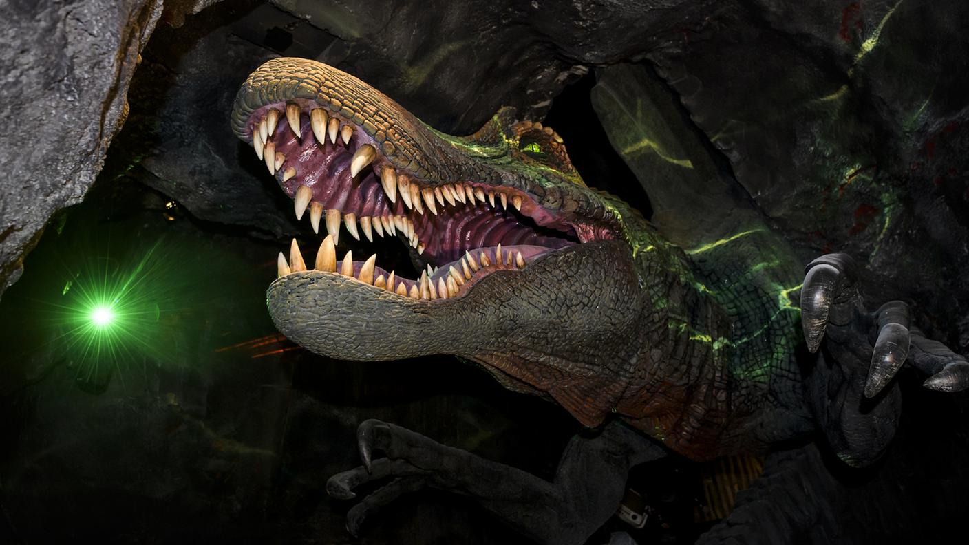 Ricostruzione di uno spinosauro