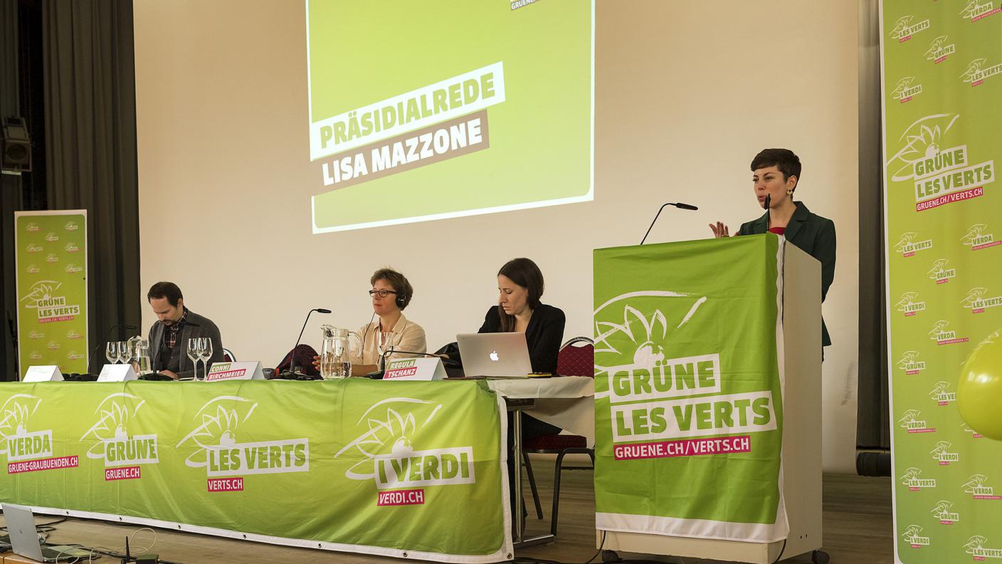L'intervento di Lisa Mazzone che ha aperto l'assemblea