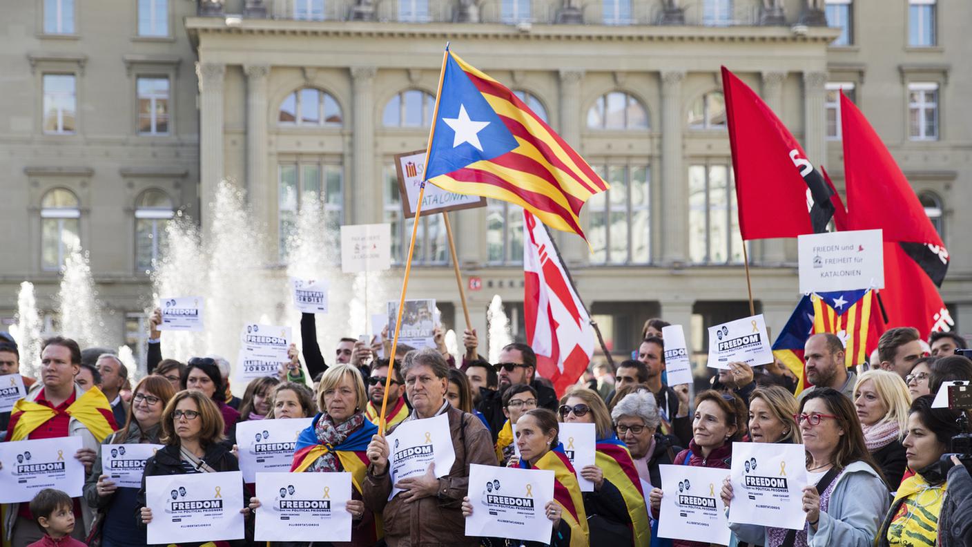 La manifestazione a Berna