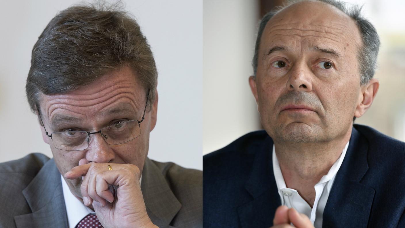 Da sinistra a destra, il ministro bernese e il capo dicastero sicurezza della città di Zurigo