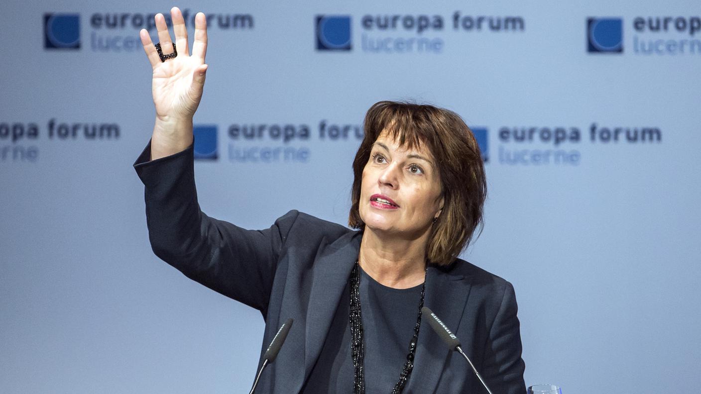 Doris Leuthard: ''Impegno svizzero rispettato e credibile''