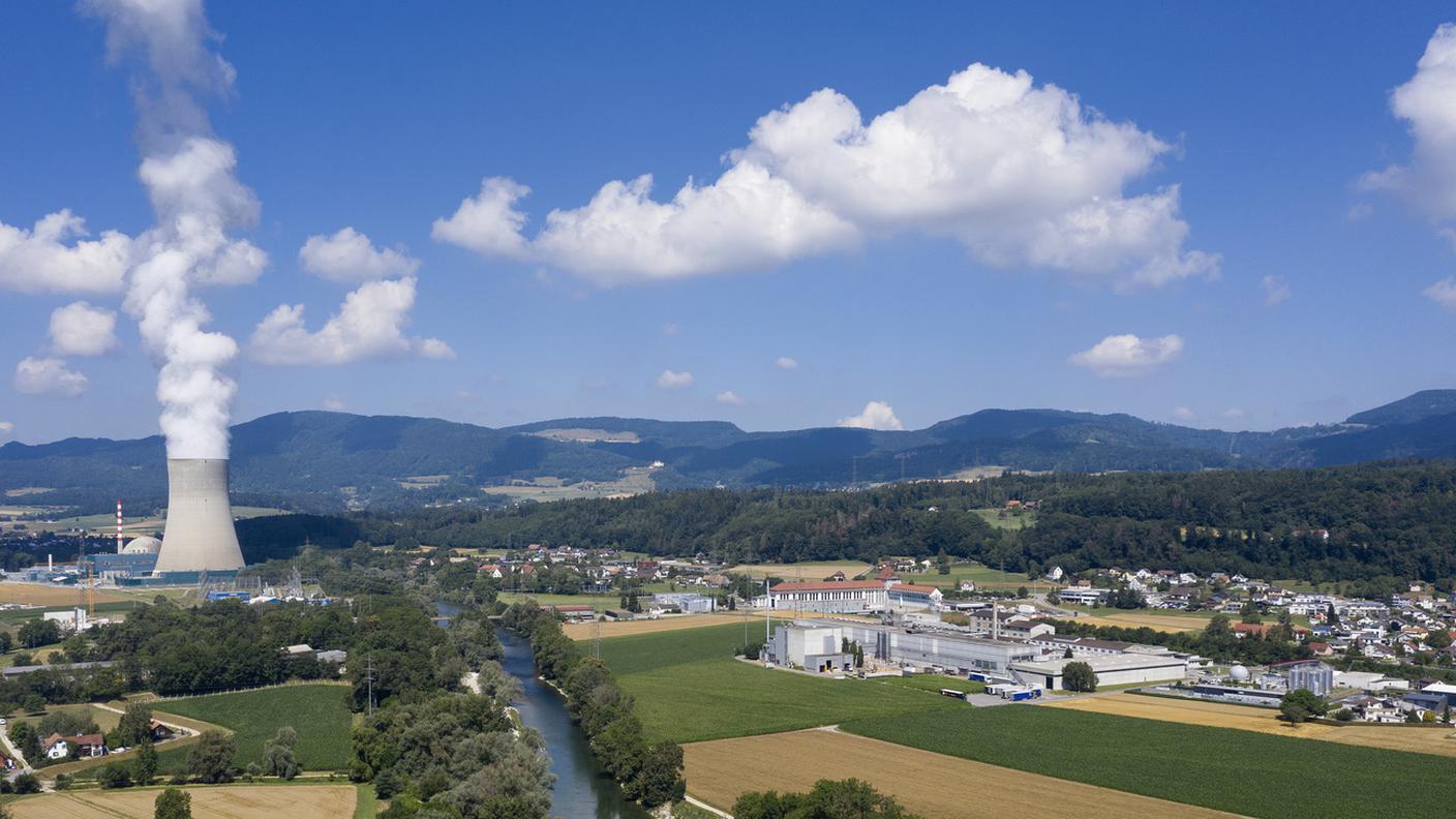La centrale atomica Gösgen nel canton Soletta