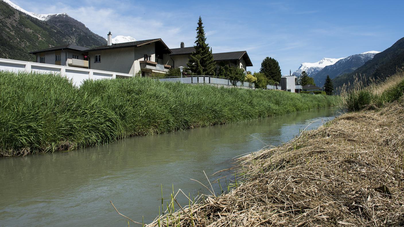 Il canale dove si sono accumulati i fanghi venefici poi usati anche come concime