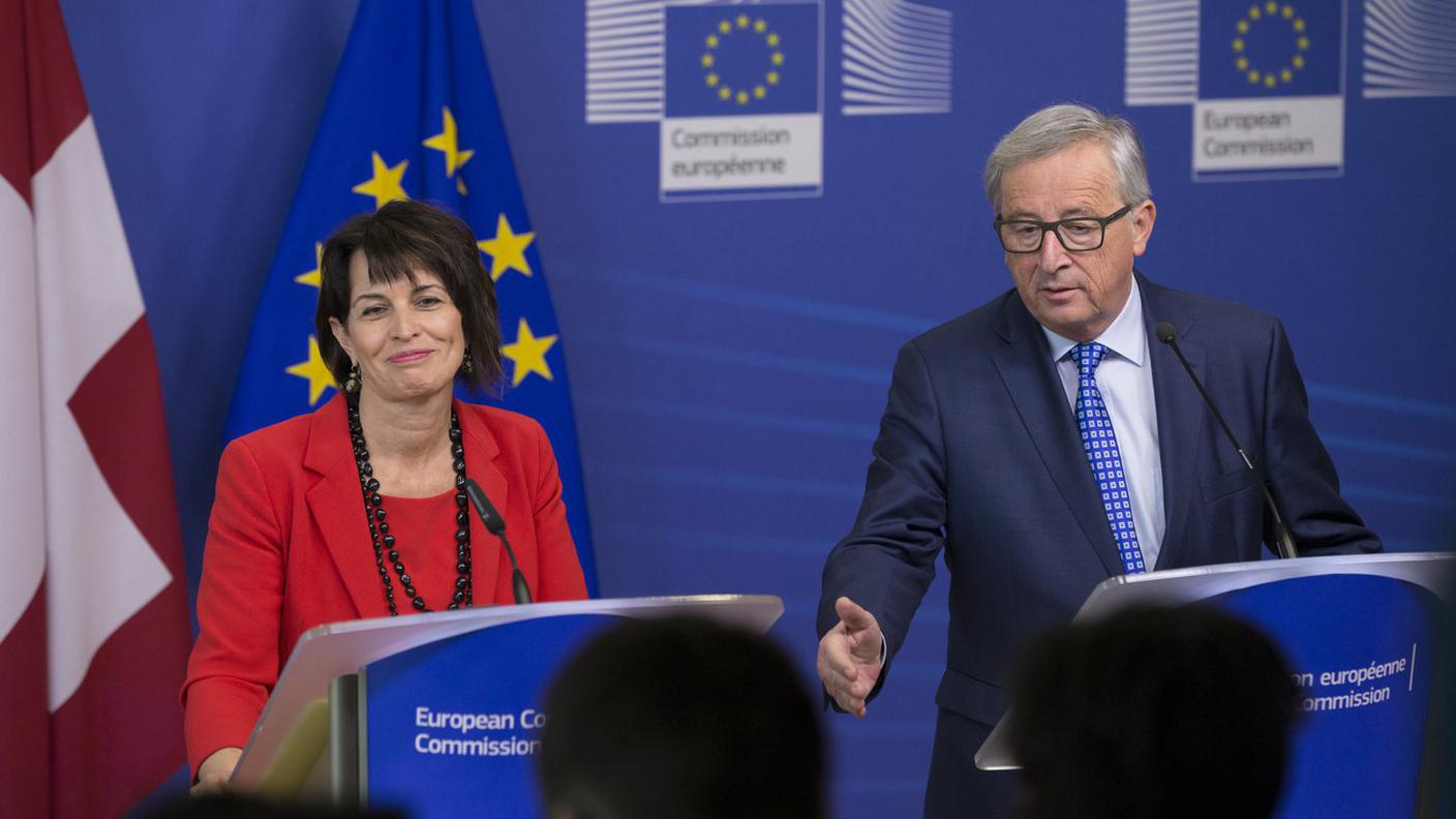 L'incontro di aprile fra Leuthard e Juncker