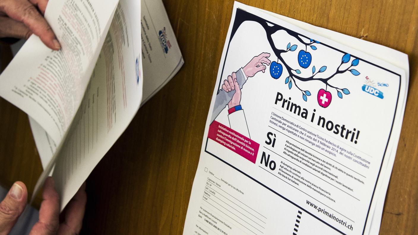 "Prima i nostri" è stata accettata dagli elettori ticinesi nel settembre dello scorso anno
