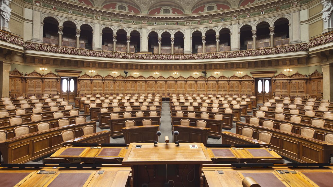 La sala del Consiglio nazionale