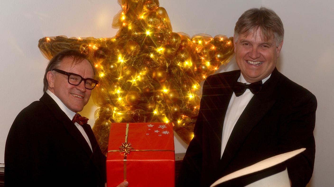 Heinrich Gartentor e Peter Salvisberg, organizzatori dell'asta