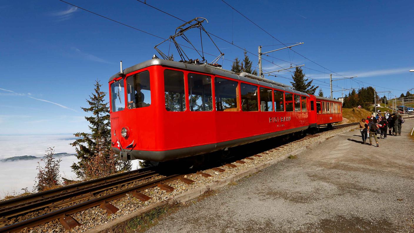 I convogli sulla linea a cremagliera del Rigi hanno vissuto un 2017 decisamente positivo