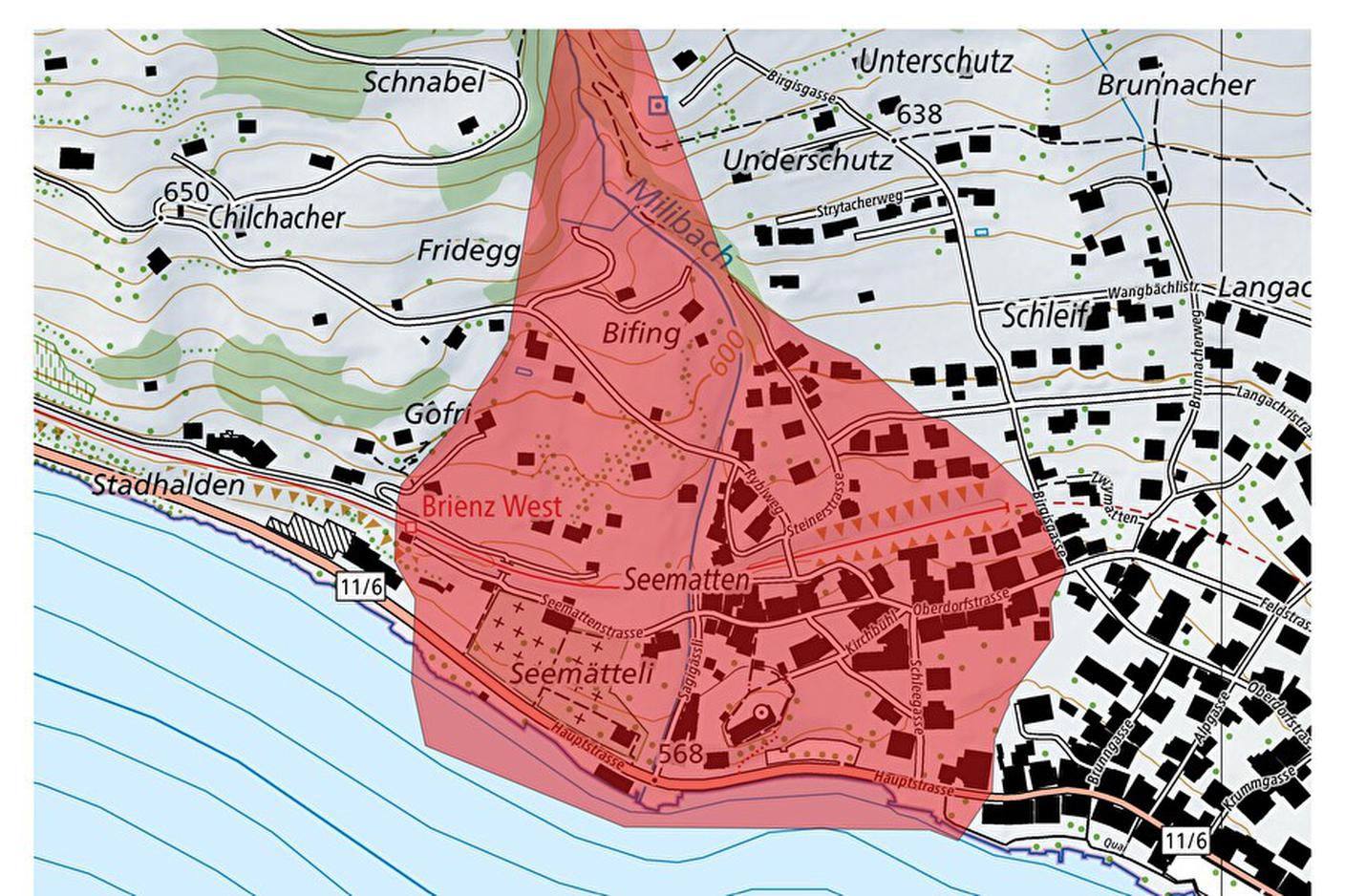 Brienz - Area chiusa per maltempo