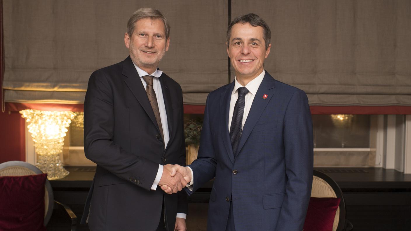 Johannes Hahn e Ignazio Cassis
