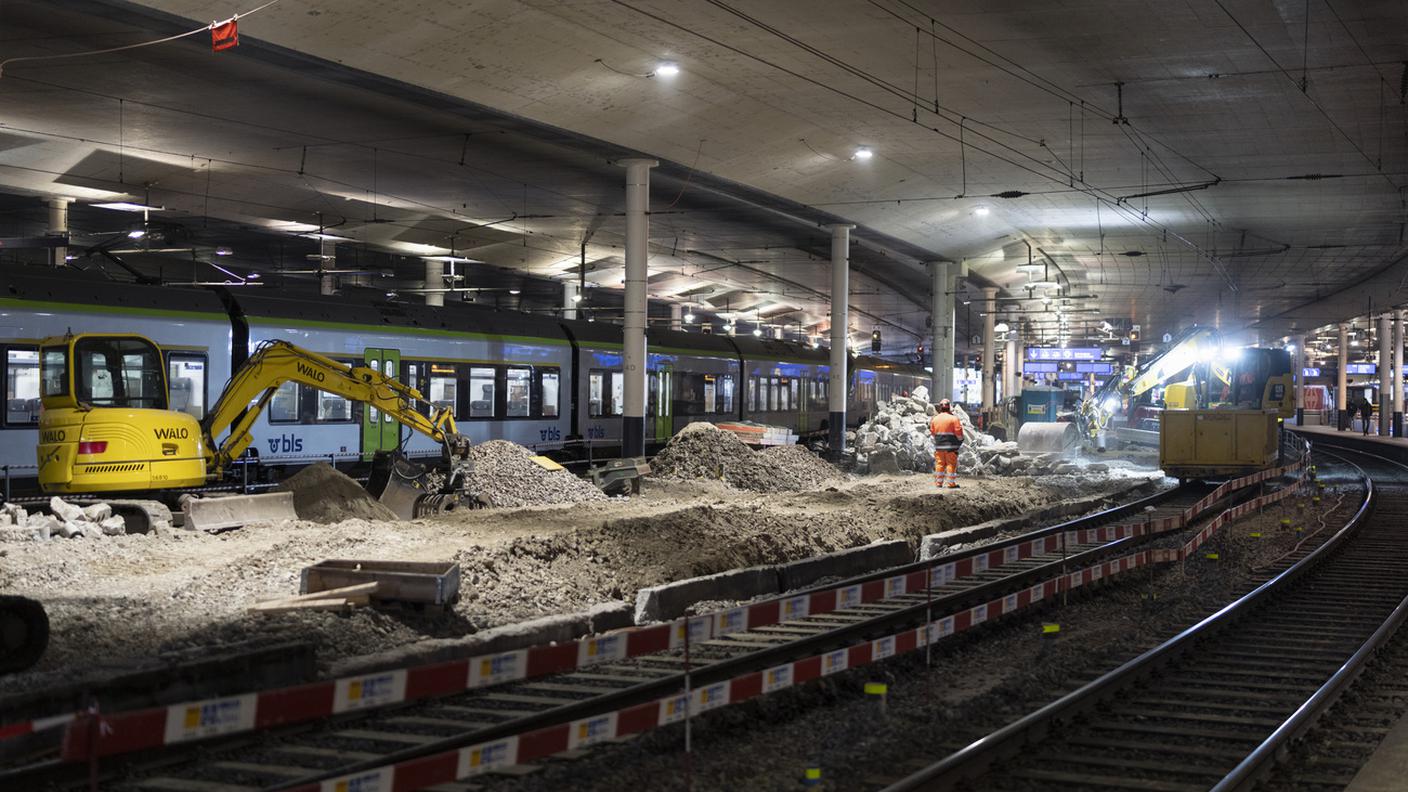 Lavori in ritardo alla stazione di Berna