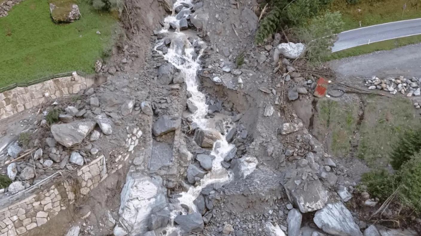 La strada della Valle di Saas chiusa fino all'inizio della settimana