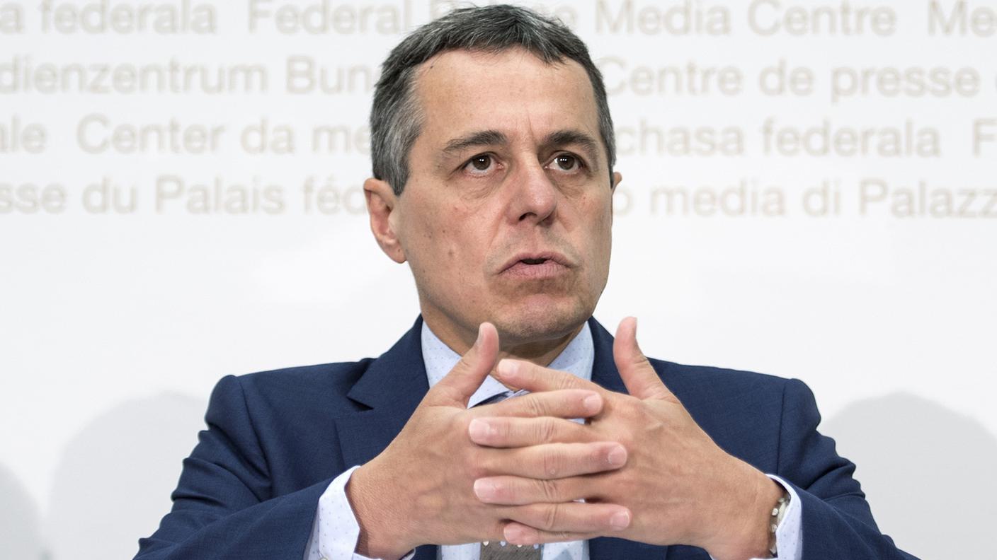 Il consigliere federale ha presentato anche la squadra dei negoziatori