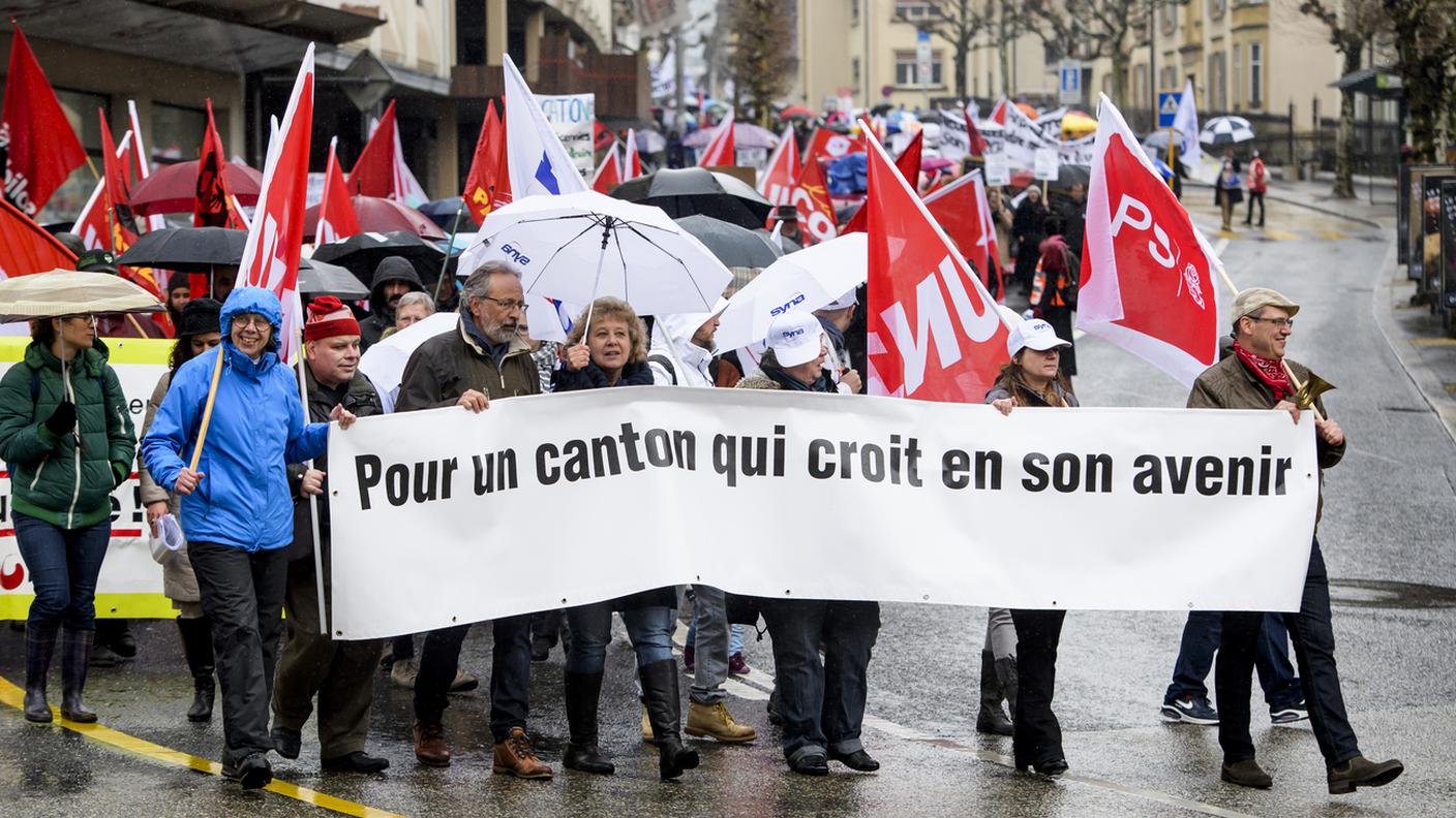 Sindacati e partiti di sinistra uniti sotto lo slogan: "Per un cantone che crede nel futuro"