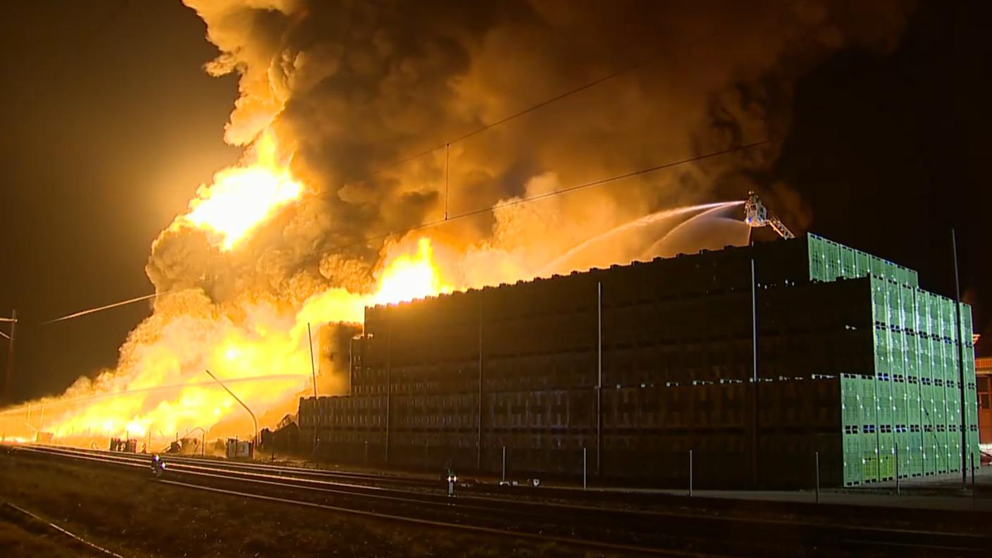 In fiamme un deposito di frutta in canton Turgovia