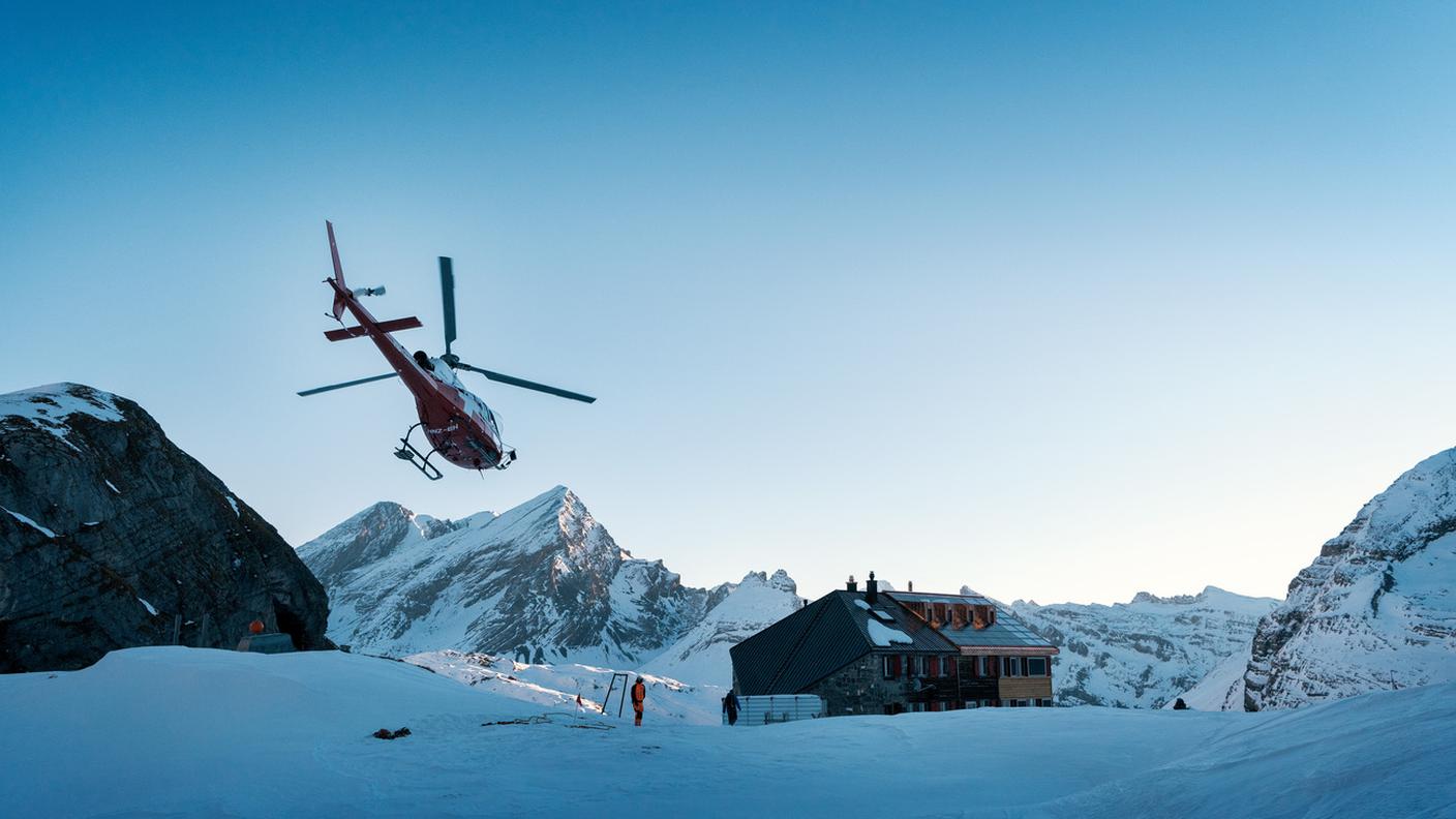 Un intervento della Rega sulle montagne vallesane