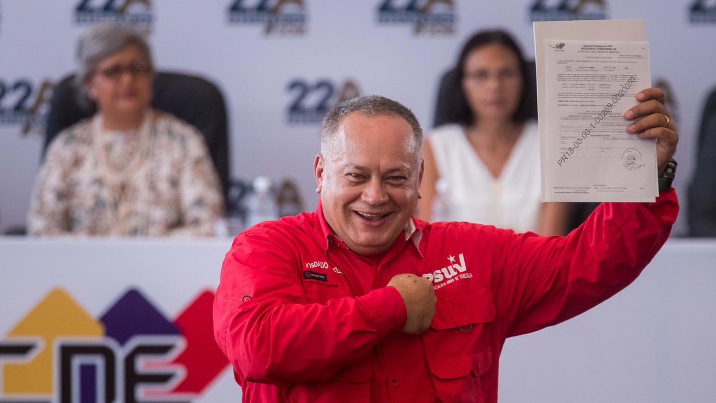 Diosdado Cabello, una delle sette persone oggetto di sanzioni