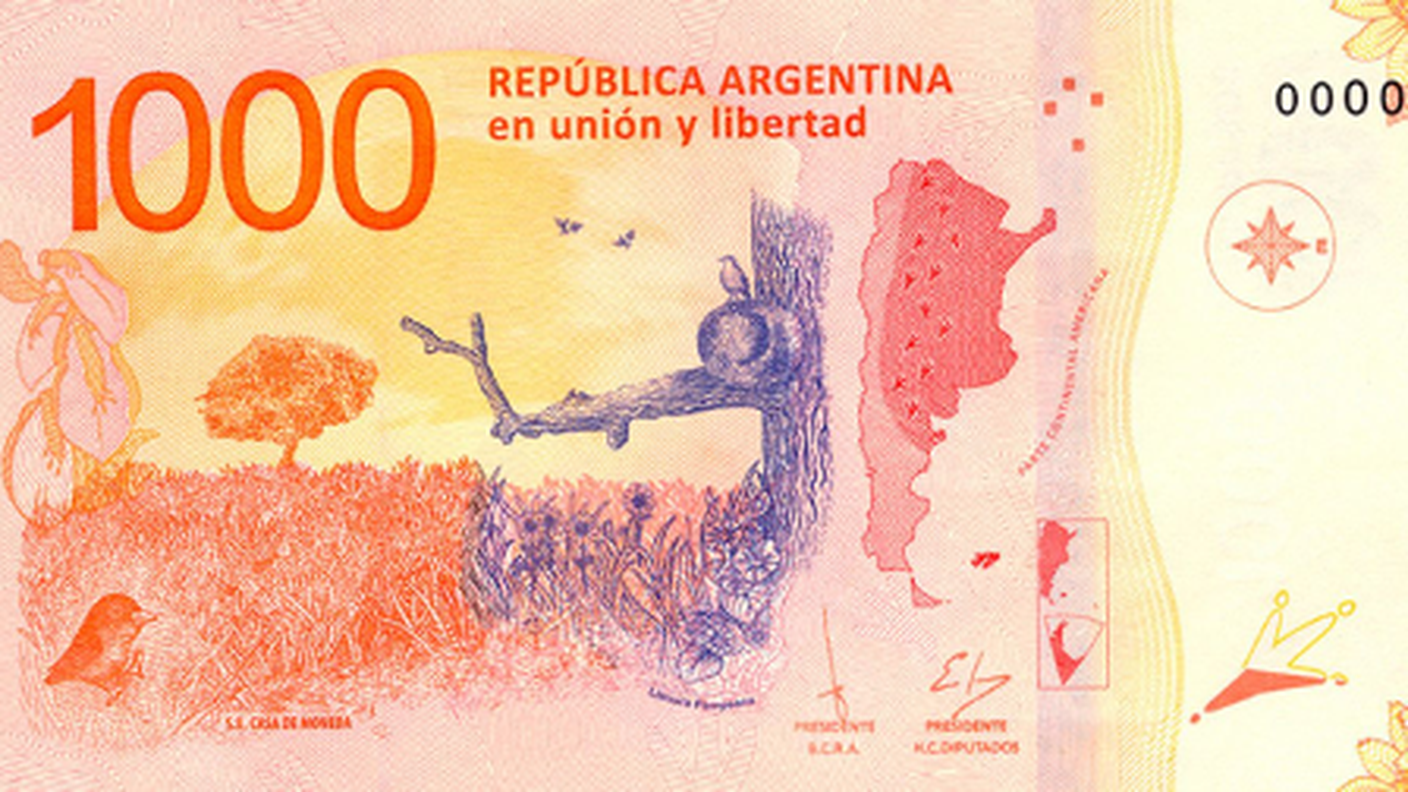 Banconota da 1'000 pesos argentina