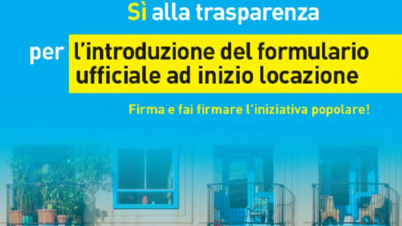 L'Associazione inquilini ha avviato la raccolta firme per un'iniziativa popolare in Ticino