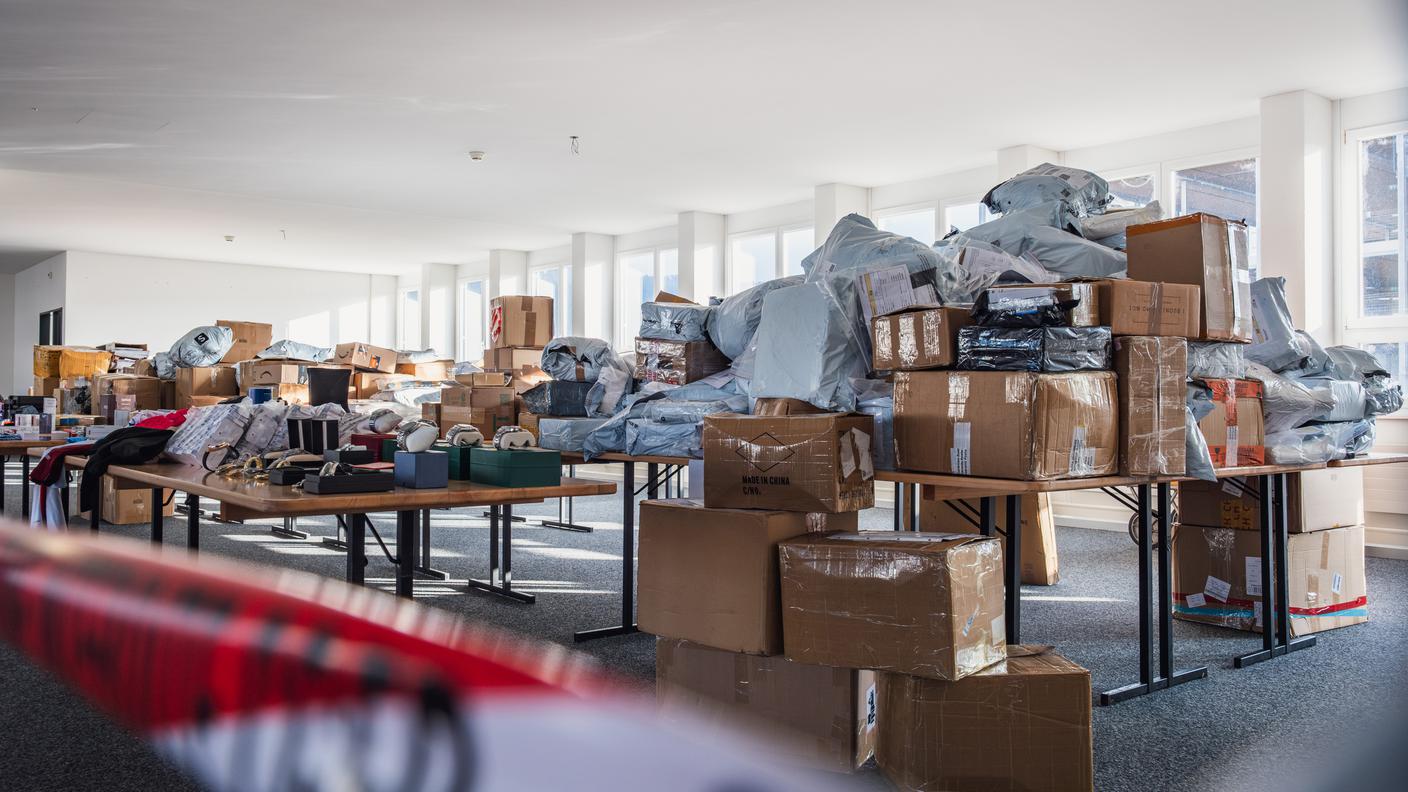 la merce sequestrata al confine