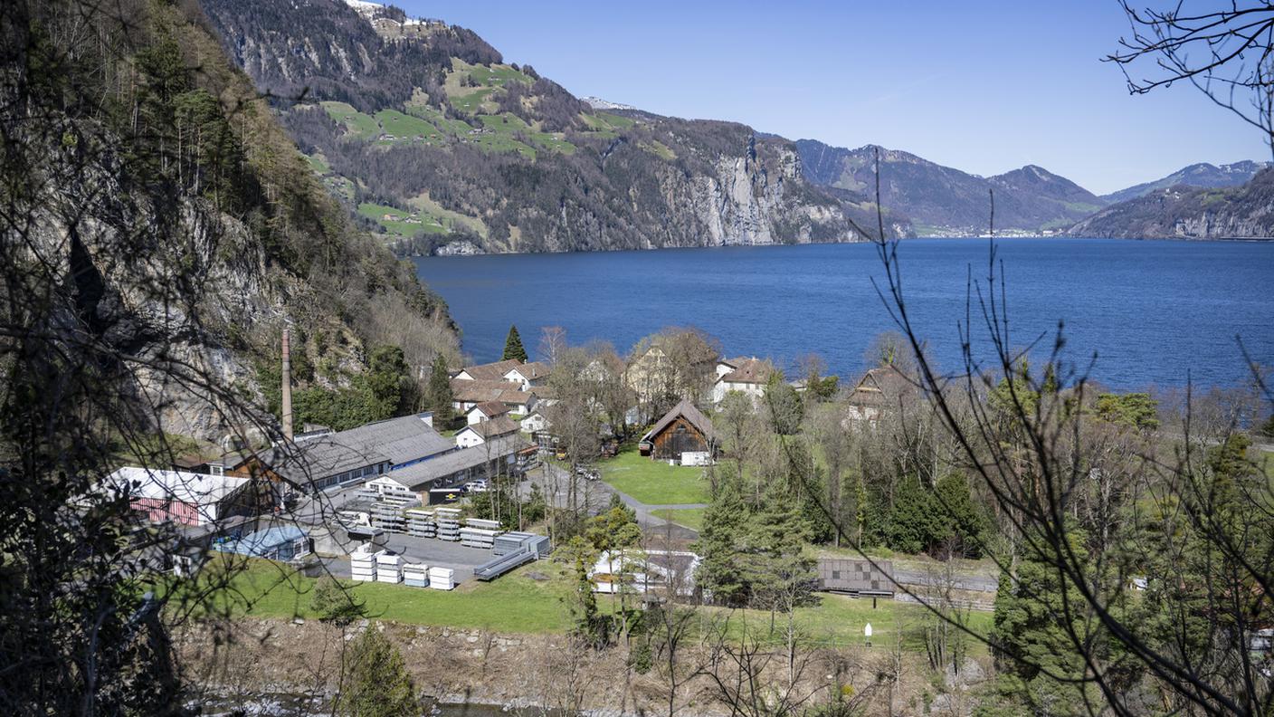 La zona in riva al Lago dei Quattro Cantoni interessata dal progetto di Sawiris