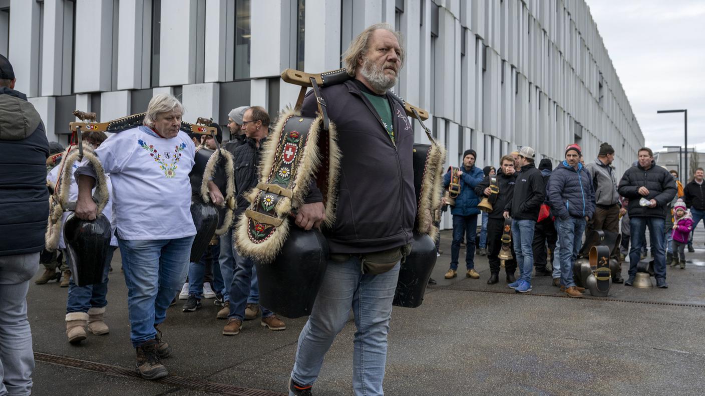 protesta contadini a Berna