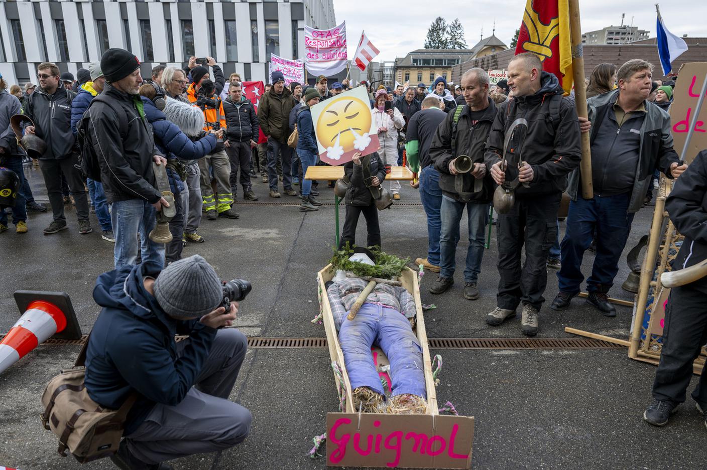protesta contadini a Berna