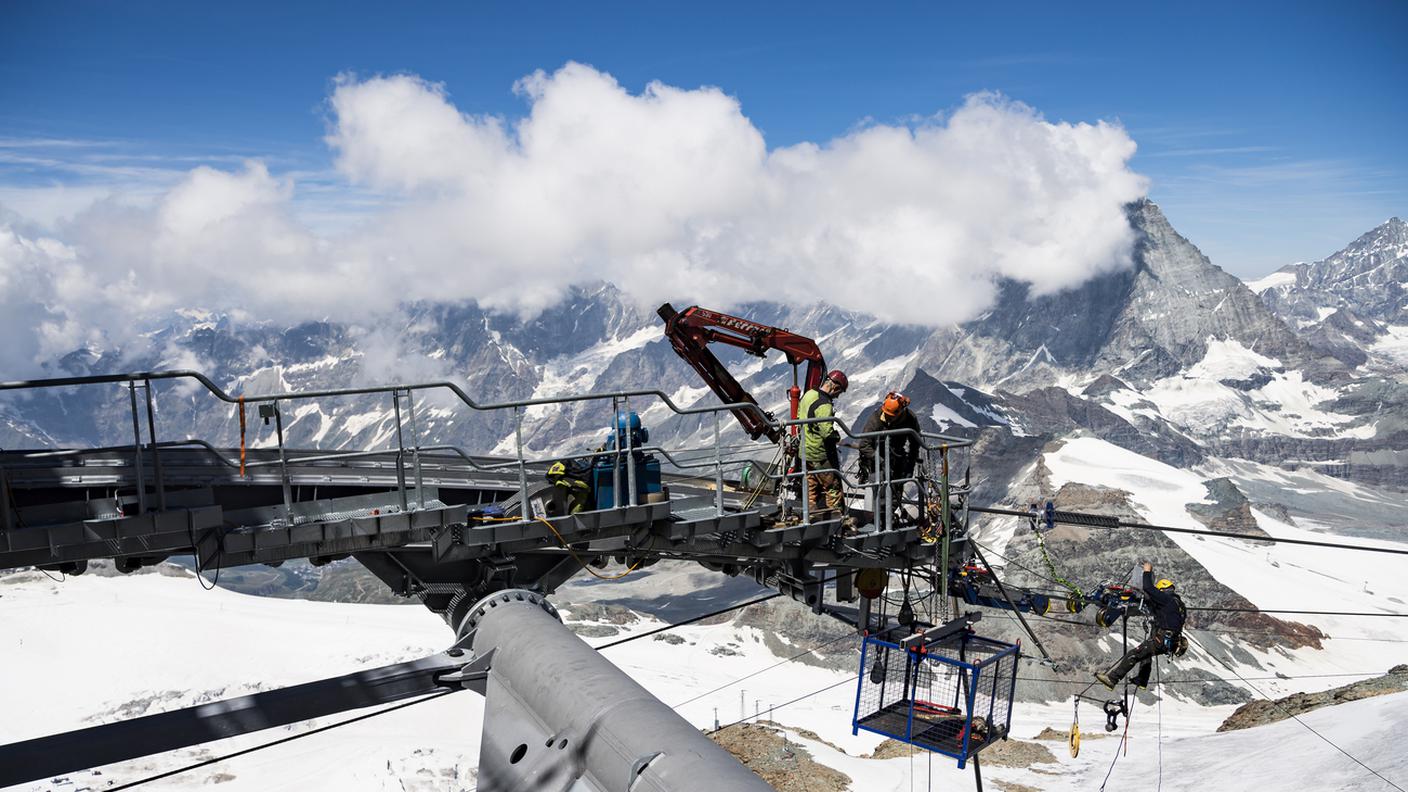 La principale sfida del progetto è l'altitudine a cui è situato il cantiere