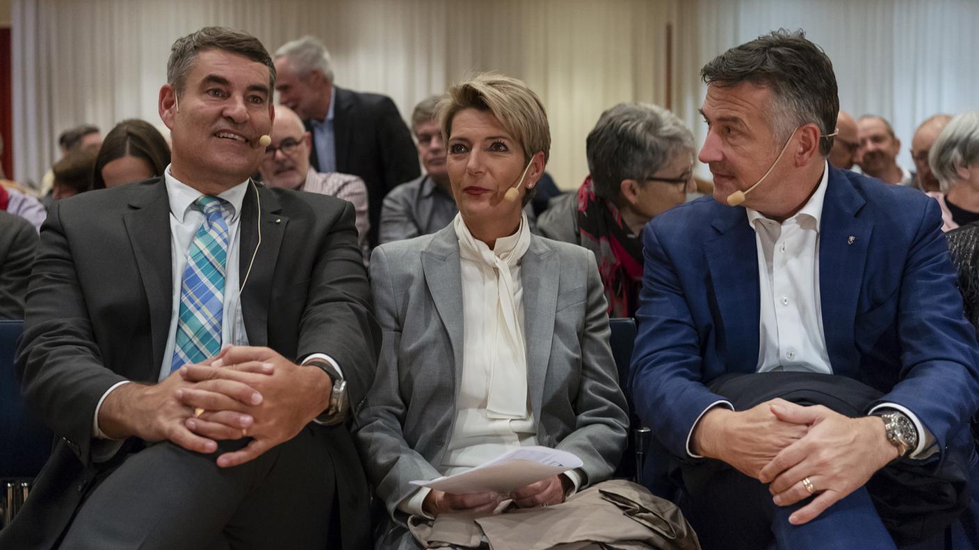 Christian Amsler, Karin Keller Sutter e Hans Wicki