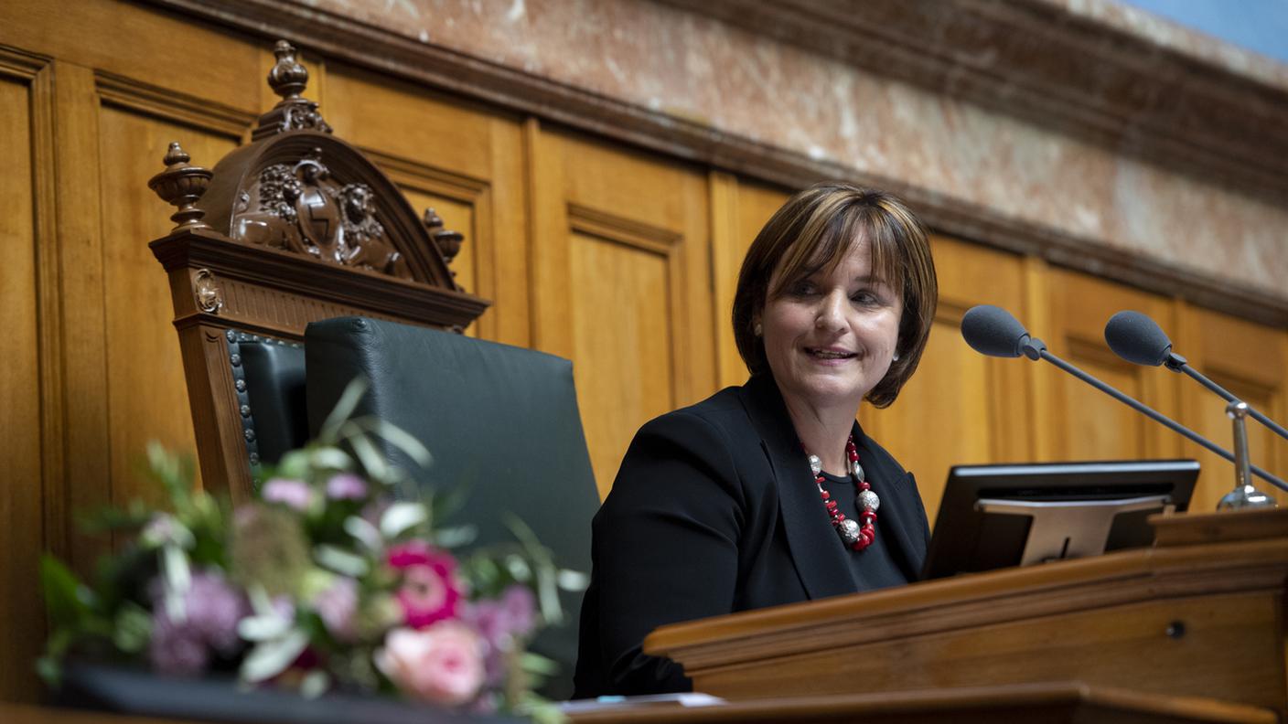 Marina Carobbio, appena eletta alla testa del Nazionale, presiederà la seduta dell'Assemblea federale 