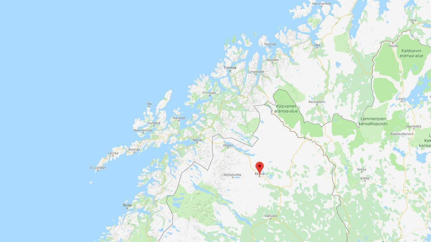 Kiruna in Svezia