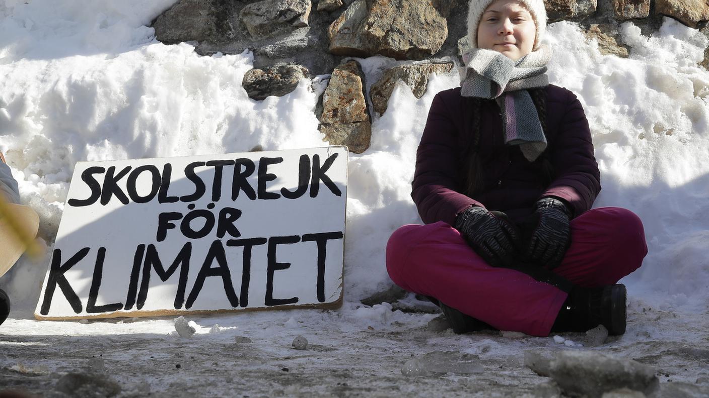 In sciopero per il clima, anche a Davos