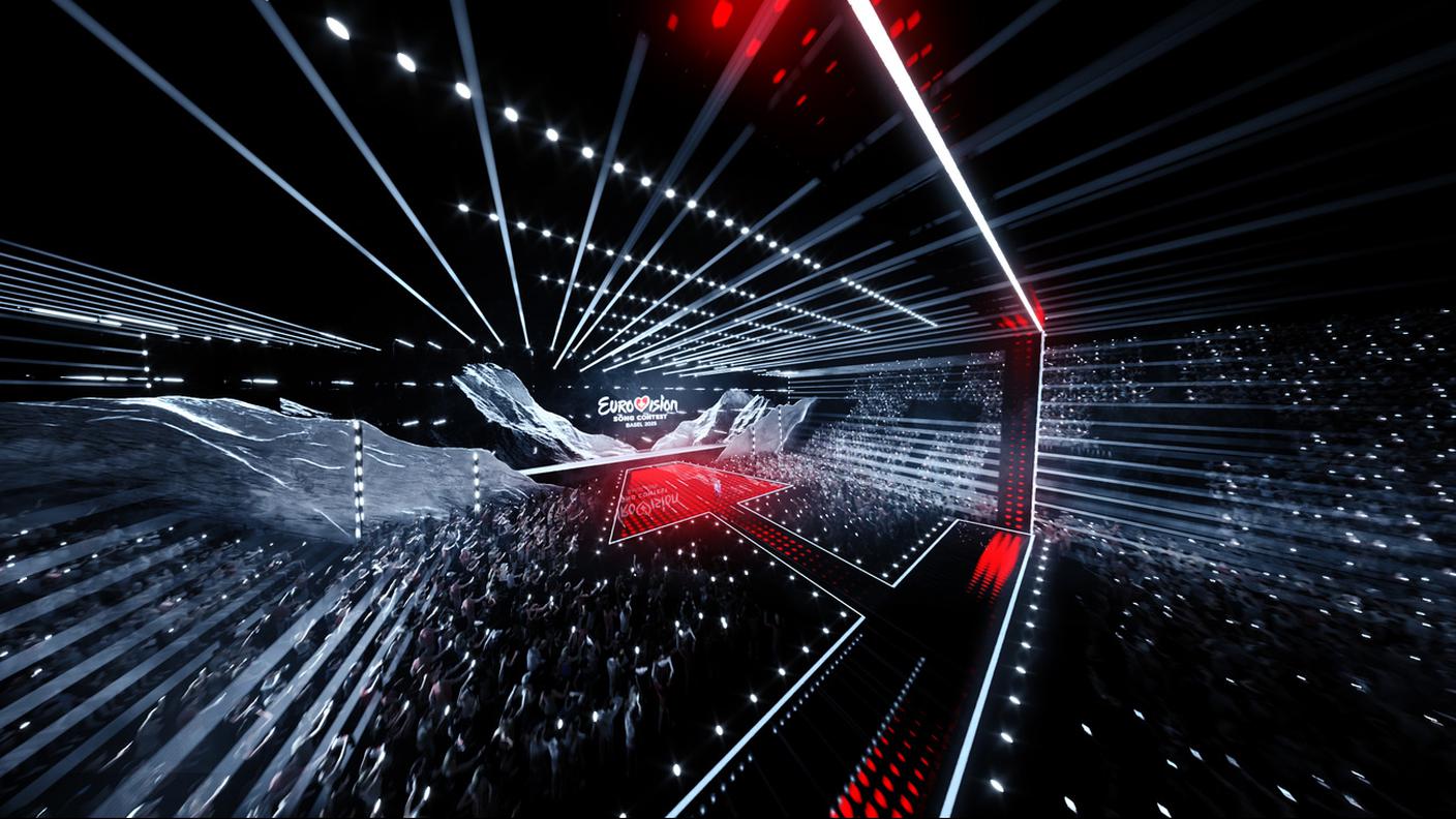 La scenografia dell'Eurovision Song Contest 2025 a Basilea