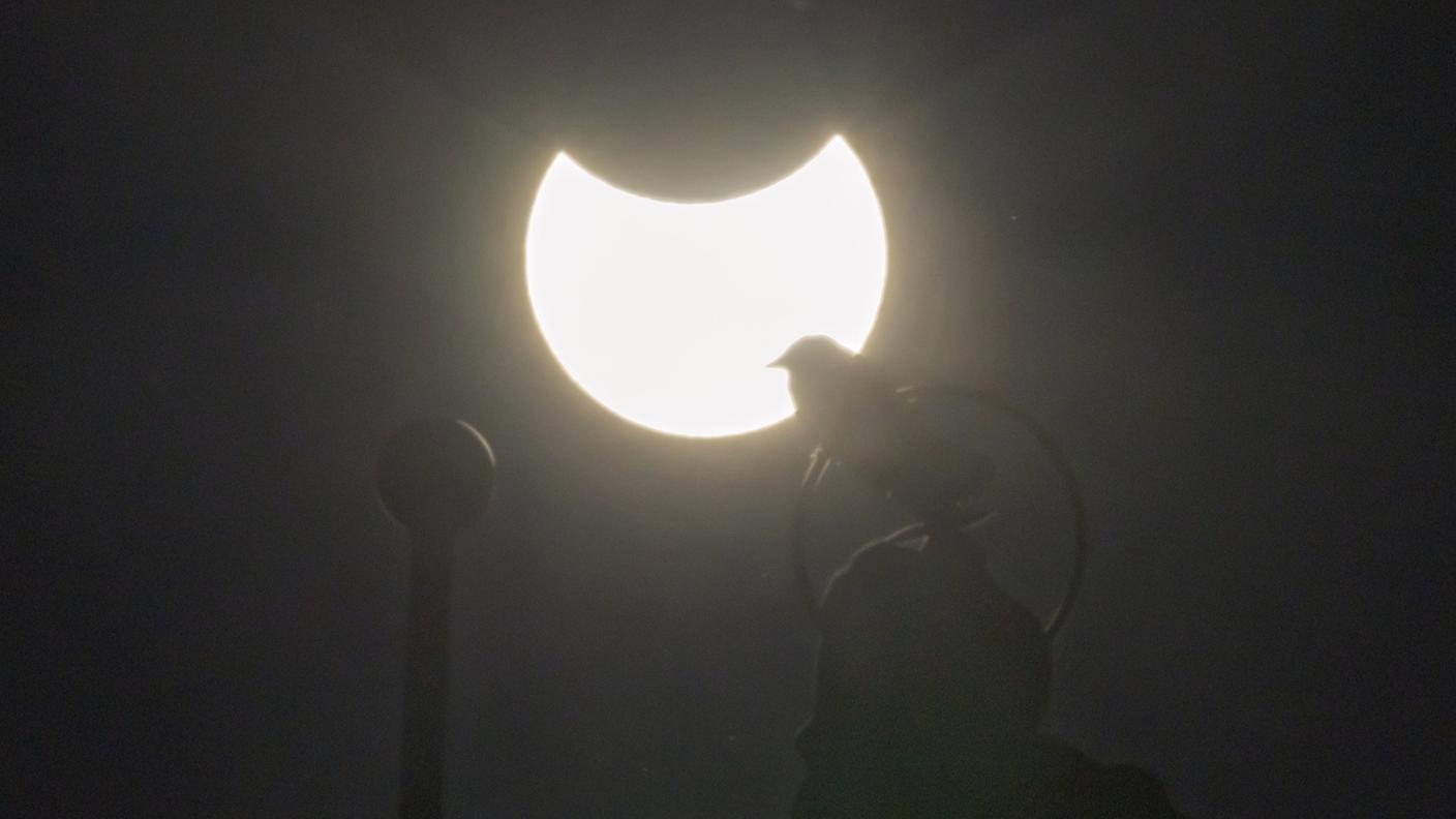 L'eclissi solare parziale vista dalla Spagna