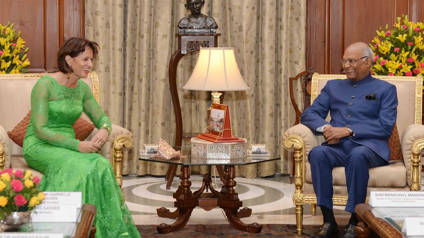 L'ultimo incontro al vertice risale al 2017, durante la visita in India dell'allora presidente della Confederazione Doris Leuthard.
