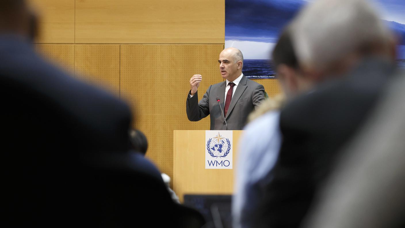 Alain Berset durante il suo intervento