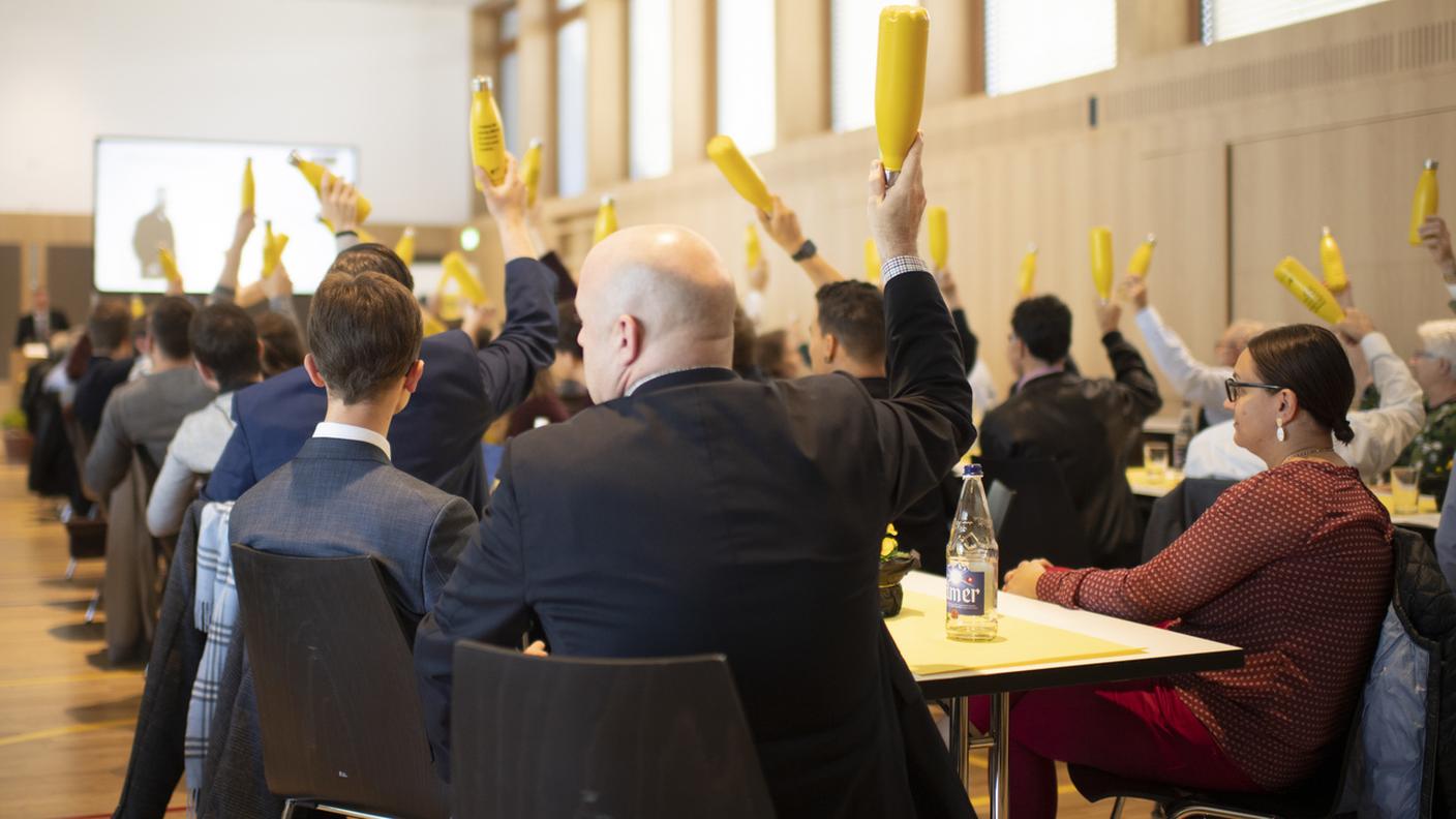 Delegati riuniti in assemblea