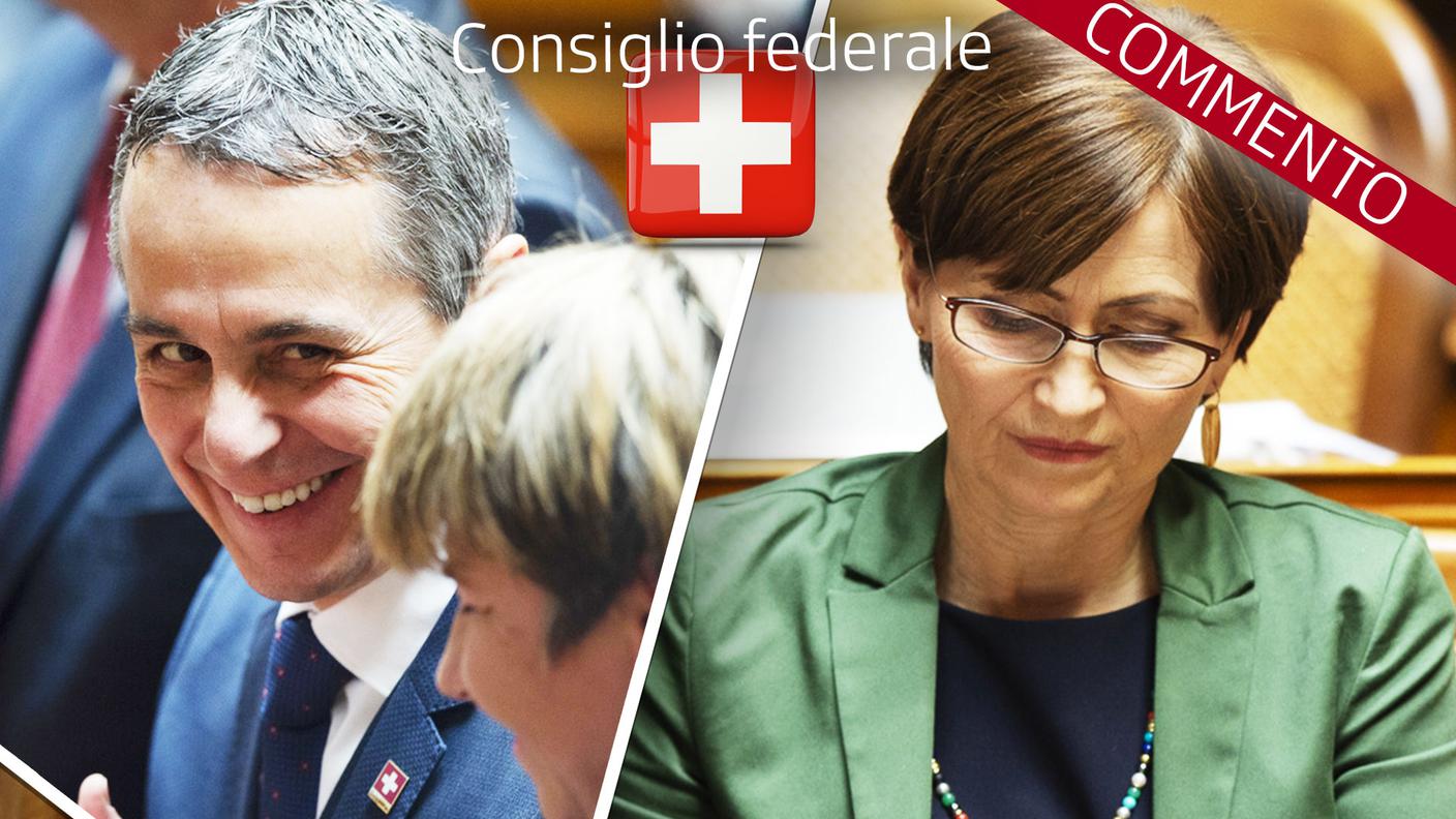 Il vincitore e la perdente: il consigliere federale ticinese e la presidente dei Verdi