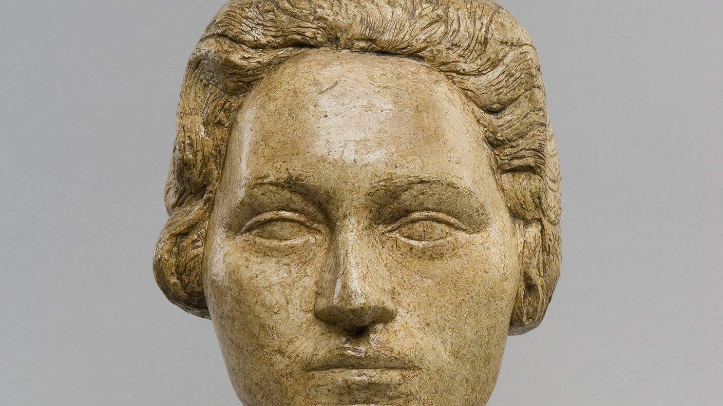 Alberto Giacometti: dettaglio del busto "Tête d'Ottilia" del 1925