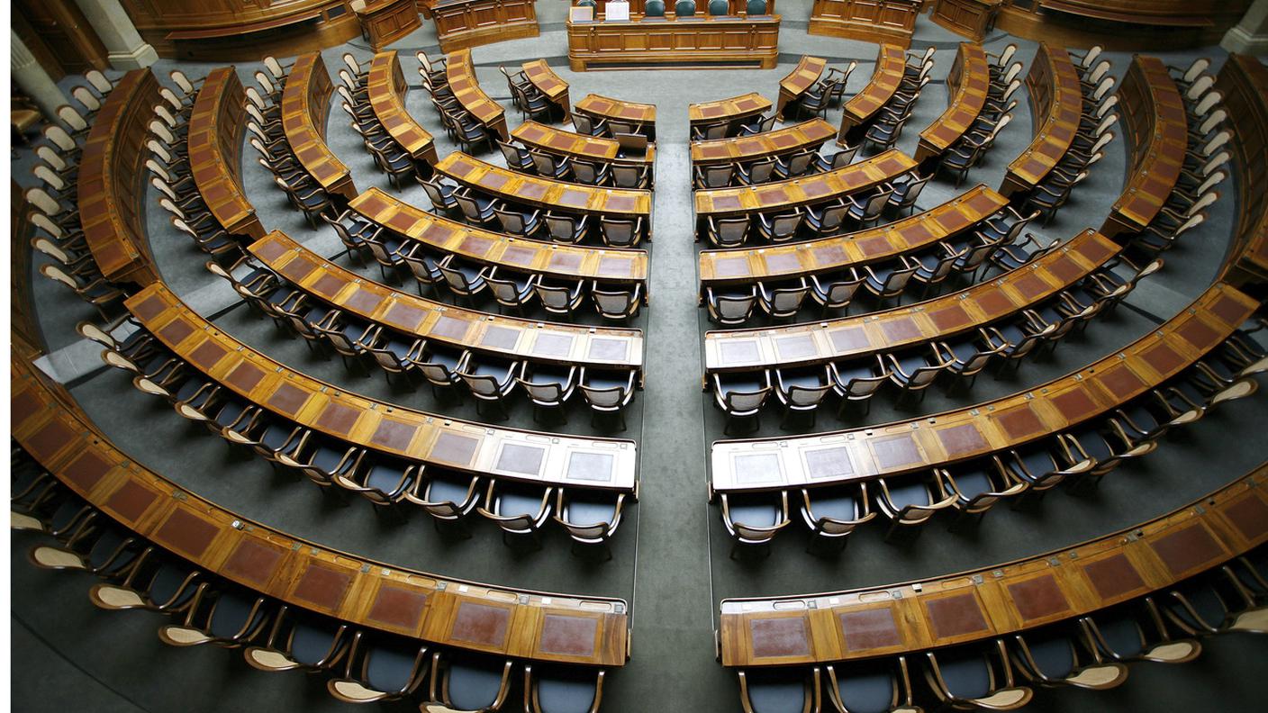 L'aula del Nazionale vuota