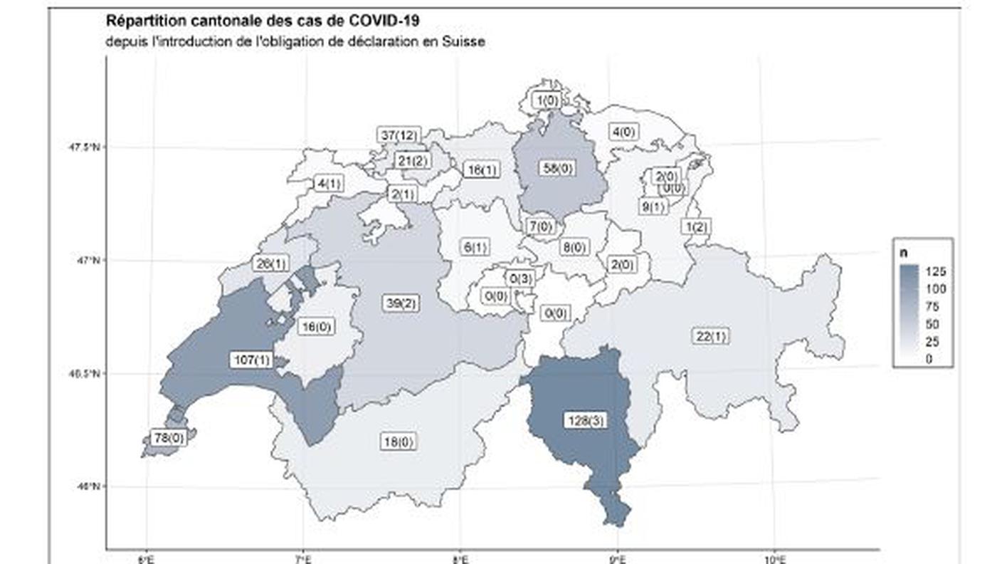 La situazione Svizzera alle 12 di mercoledì 11 marzo