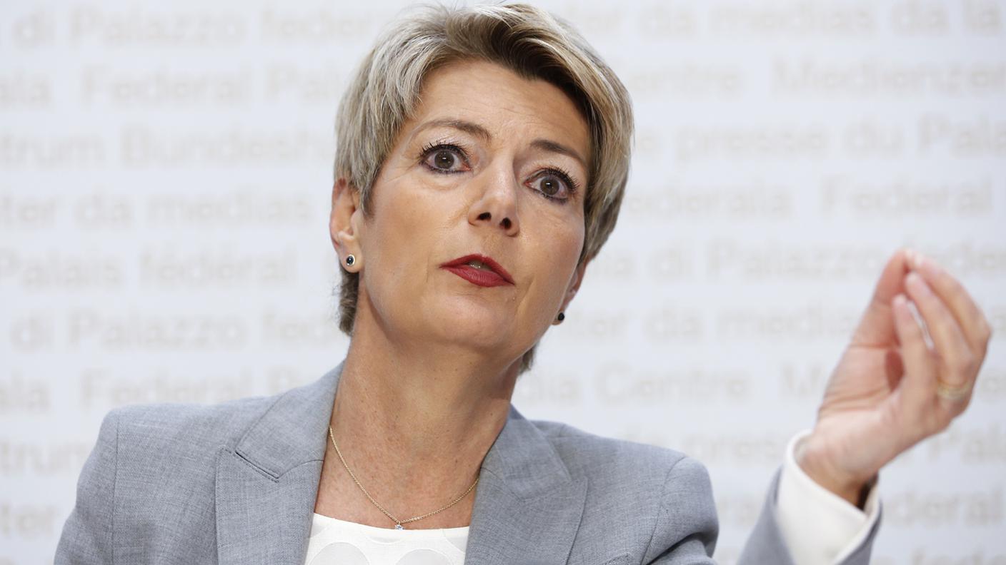 La ministra di giustizia e polizia Karin Keller-Sutter