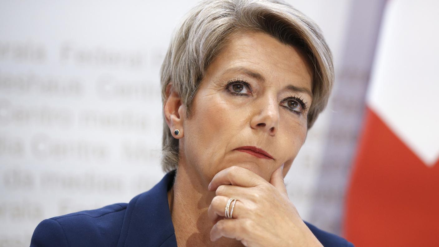 La consigliera federale in Austria per discutere di riapertura